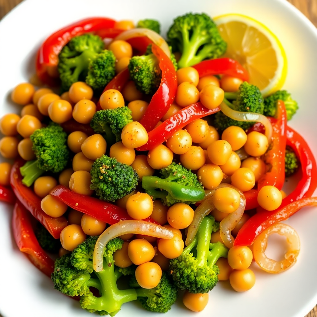 Chickpea and Vegetable Stir-Fry