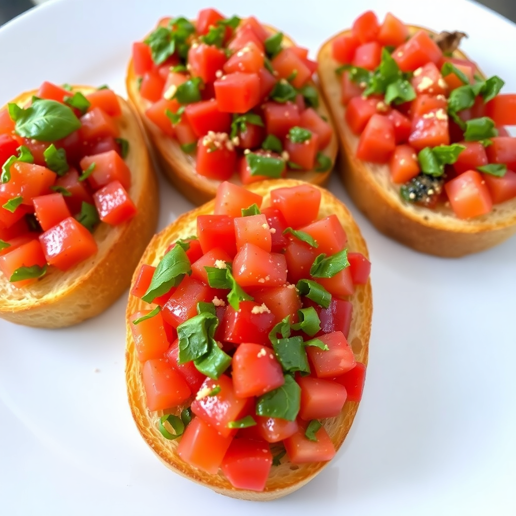 Bruschetta with Tomato and Basil