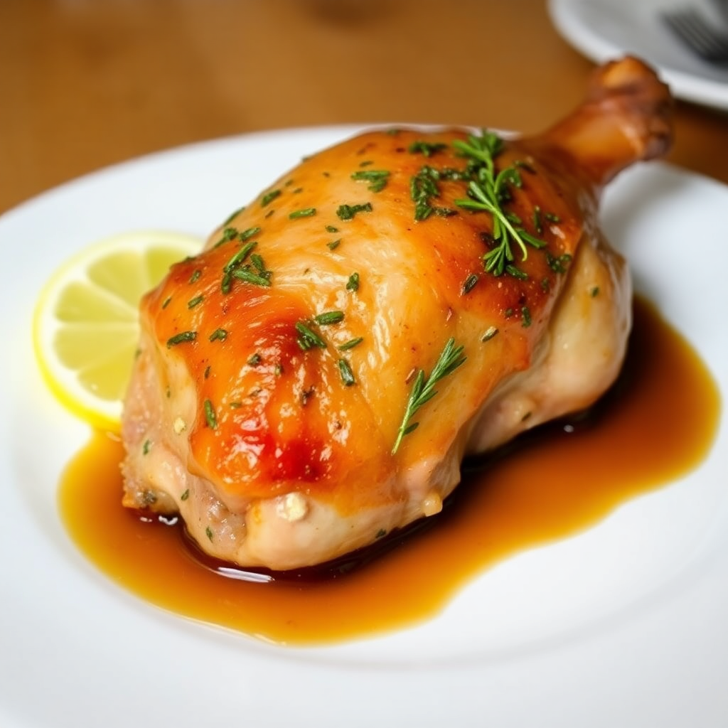 Herb-Roasted Rabbit with Garlic and Thyme