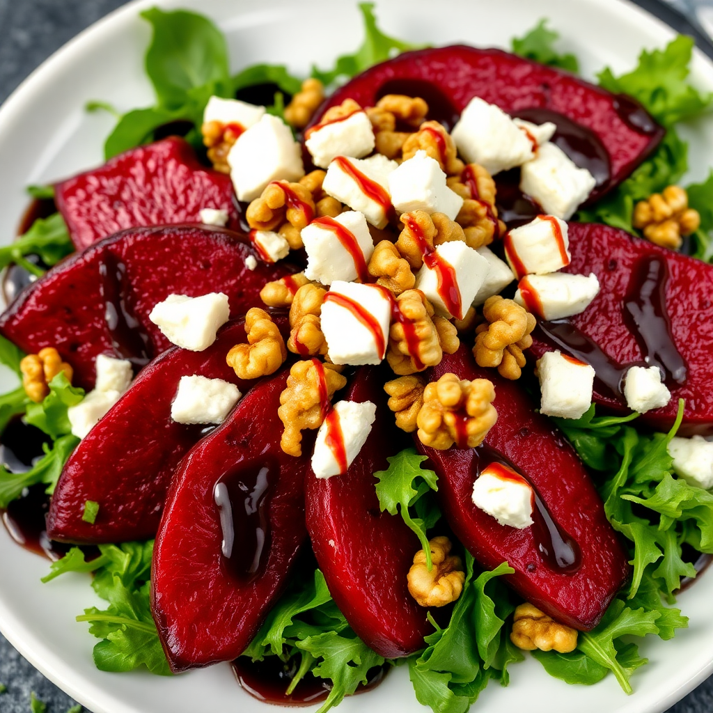 Roasted Beet and Goat Cheese Salad
