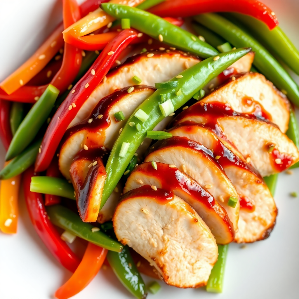 Spicy Sesame Chicken Stir-Fry Side