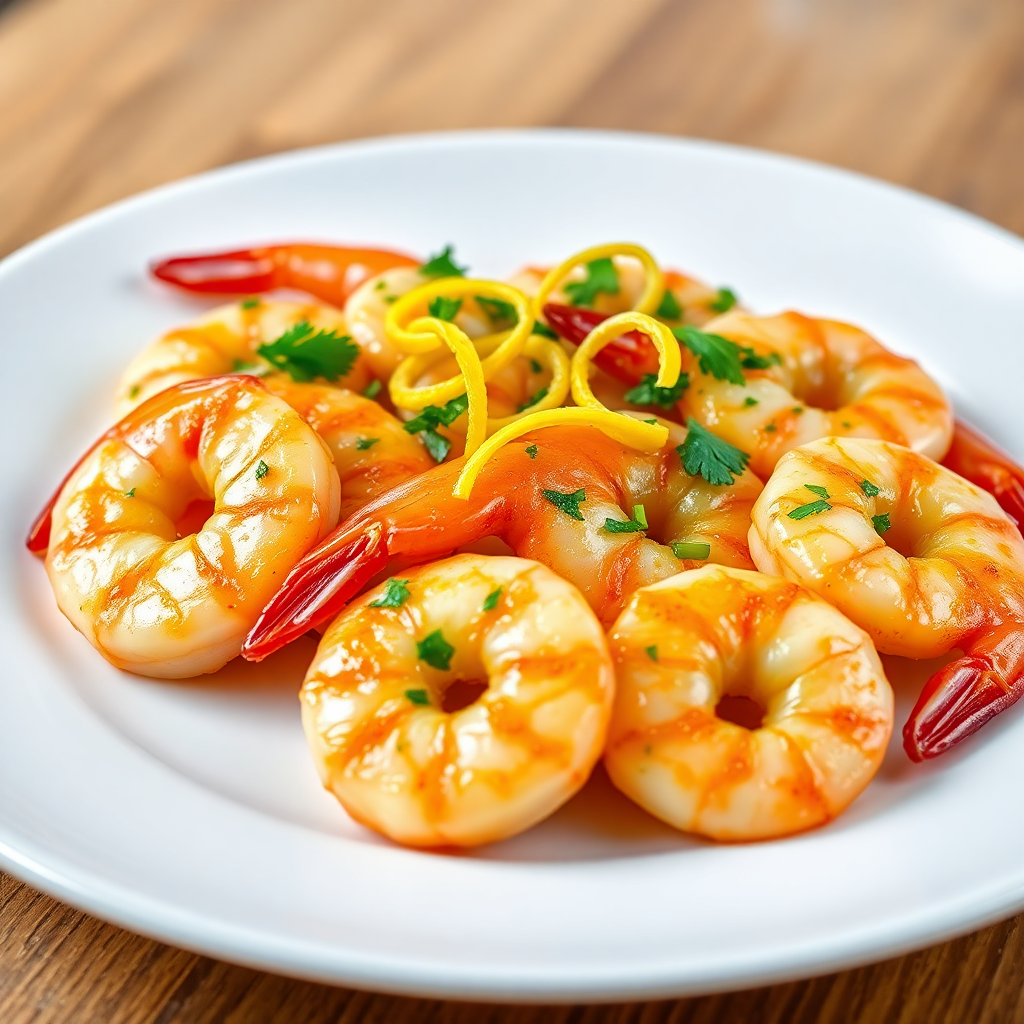 Garlic Butter Shrimp with Lemon Zest