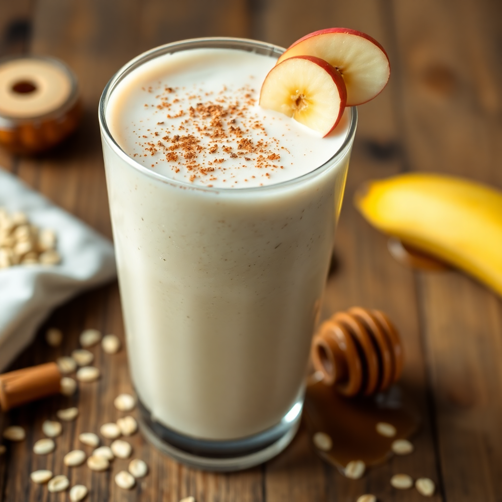 Apple Banana Oatmeal Smoothie