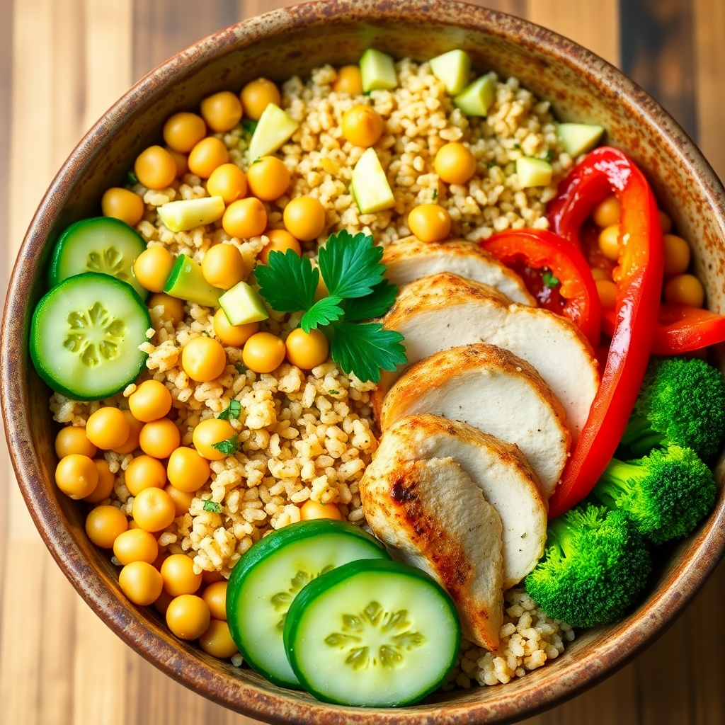 Hearty Chickpea and Veggie Power Bowl