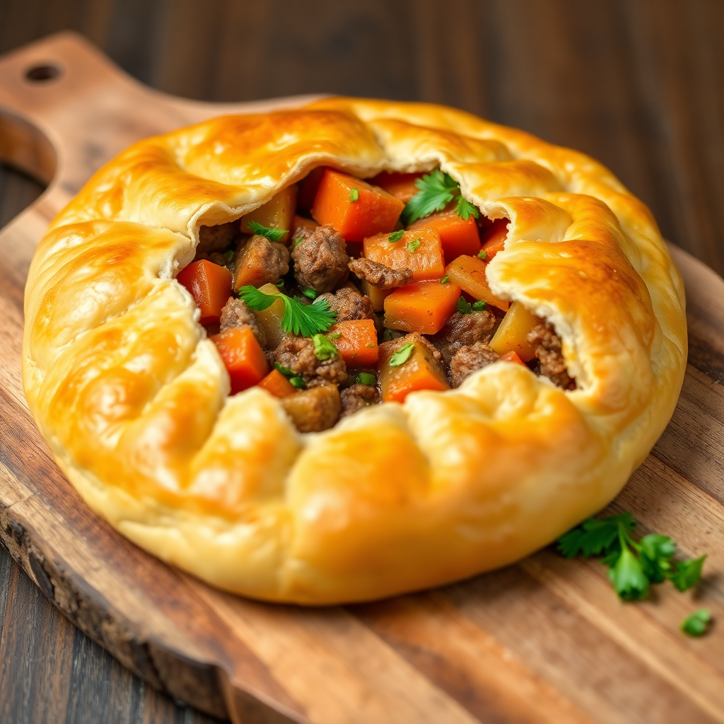 Tunisian Madfouna (Stuffed Lamb and Vegetable Pie)