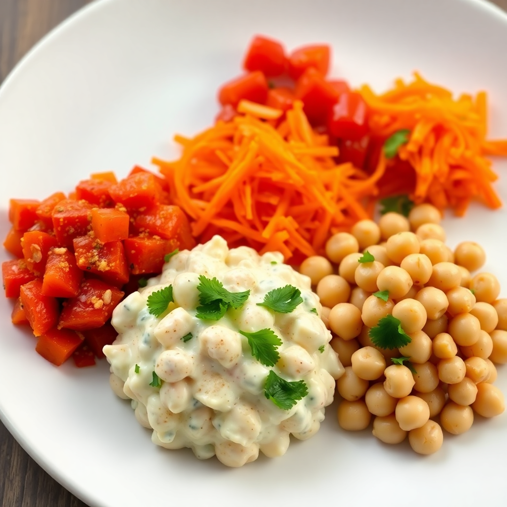 Tunisian Trio Salad Plate