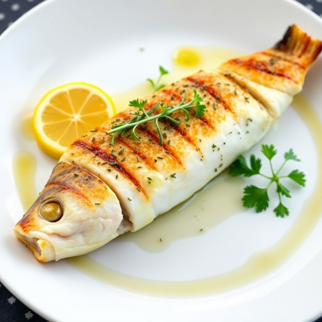 Grilled Mediterranean Sea Bass
