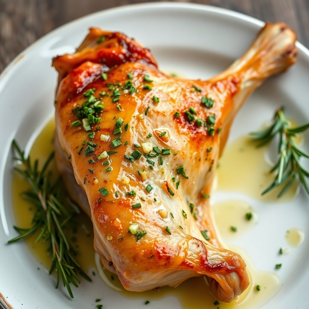 Herb-Roasted Rabbit with Garlic and Thyme