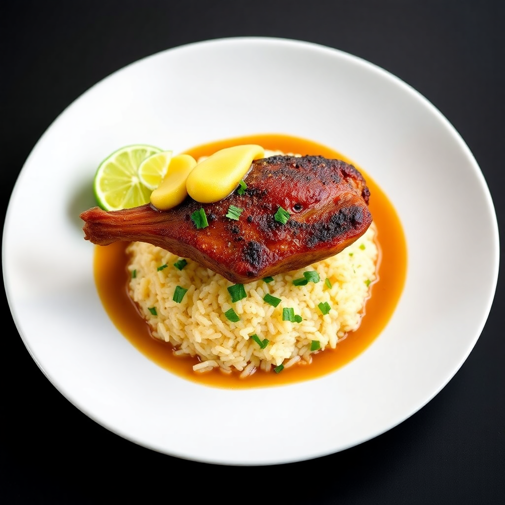 Avant-Garde Peruvian Norteño Duck Rice (Arroz con Pato Norteño Vanguardista)