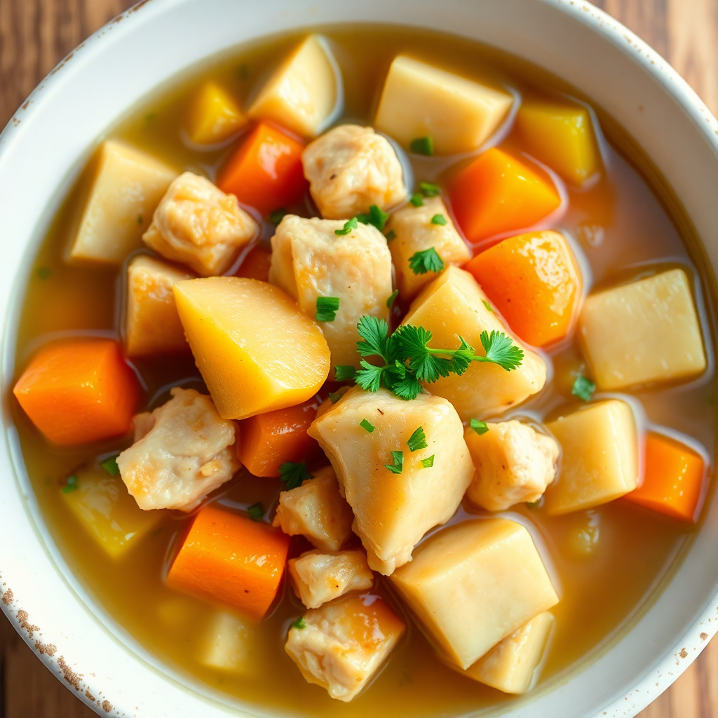 Gout-Friendly Apple Chicken Stew