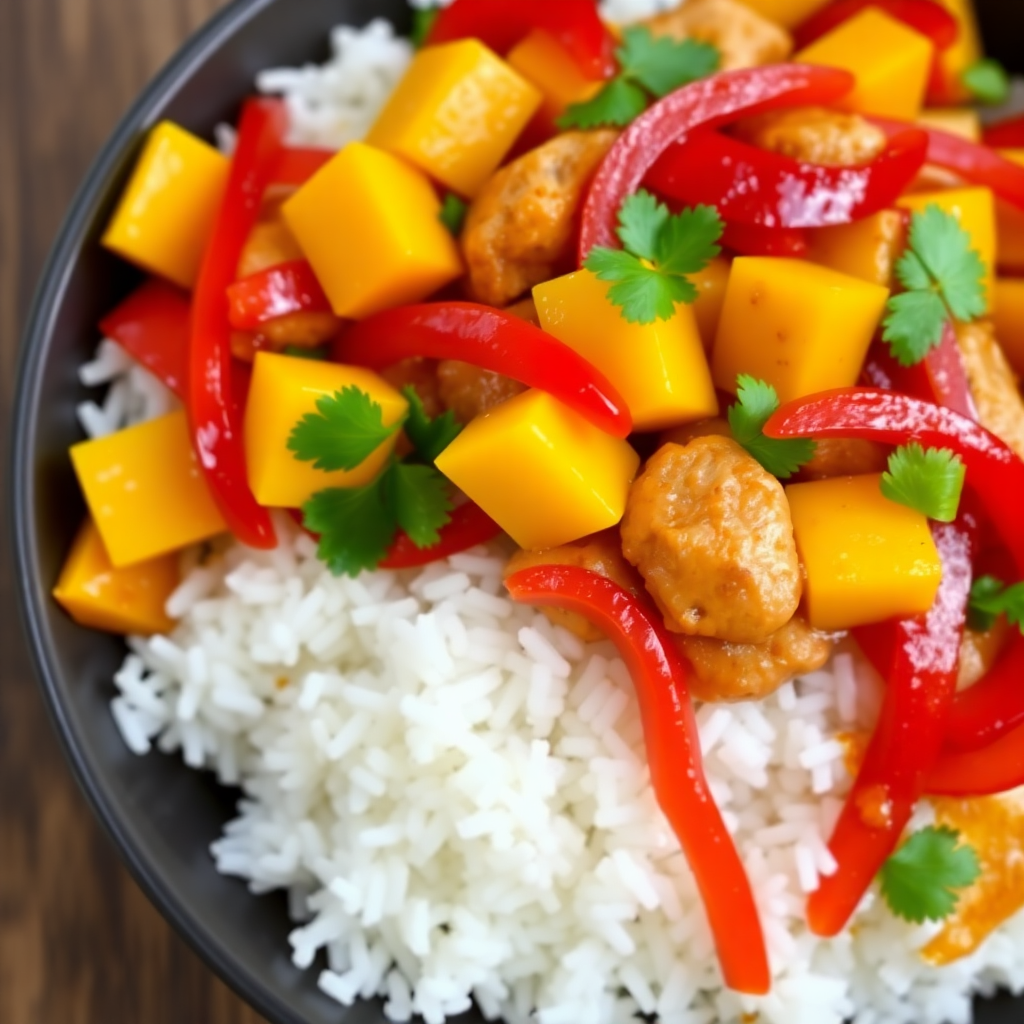 Spicy Mango Chicken Stir-Fry