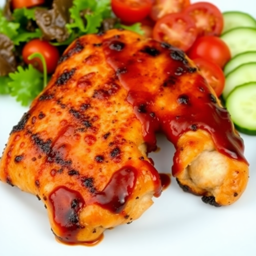 Classic American Grilled BBQ Chicken