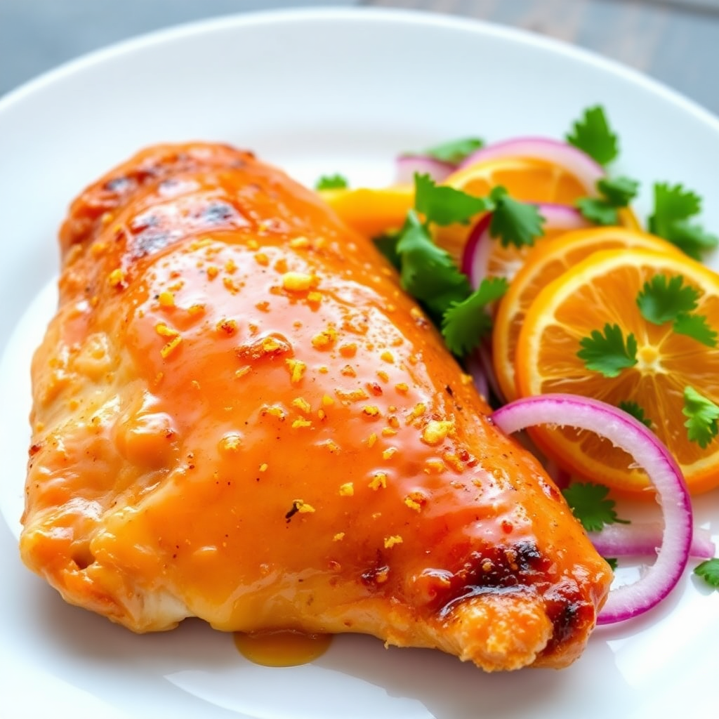 Orange-Glazed Chicken with Citrus Salad