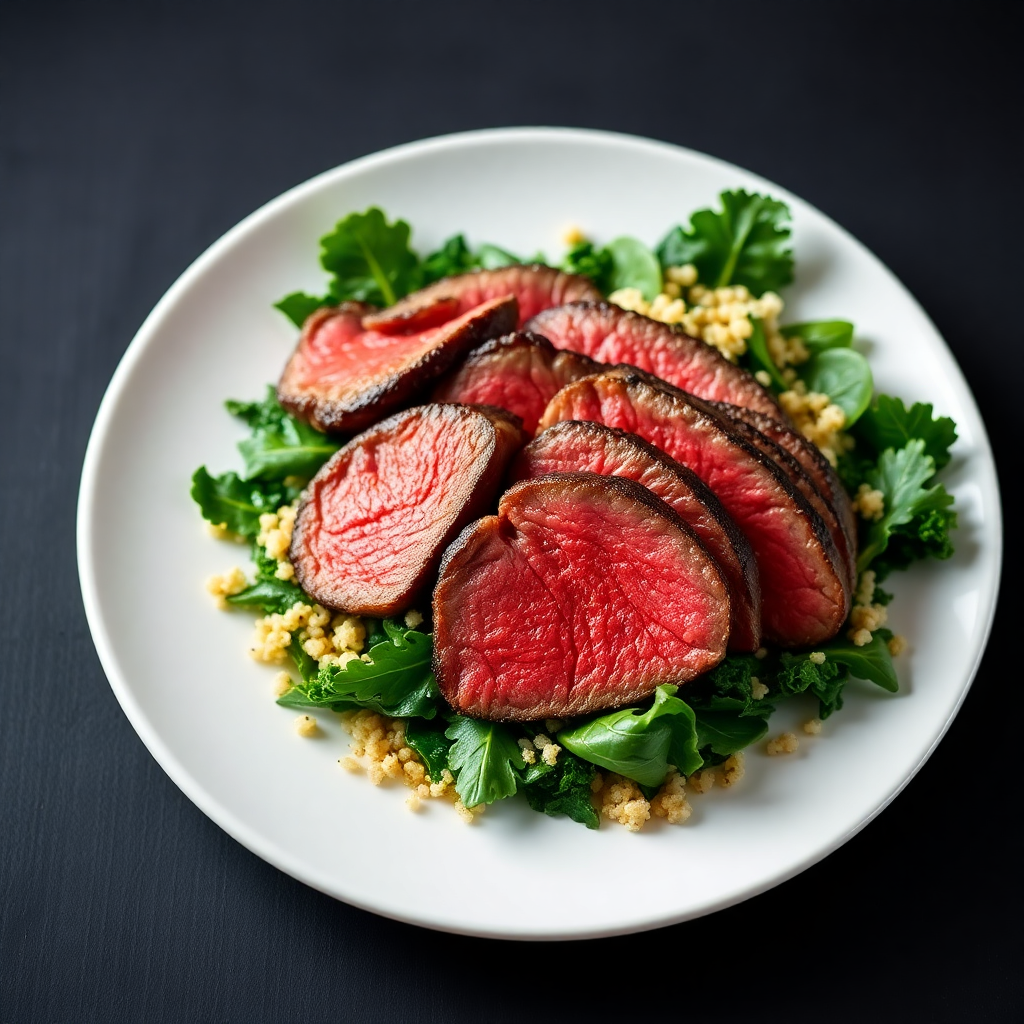 Quick Seared High-Fiber Beef Salad