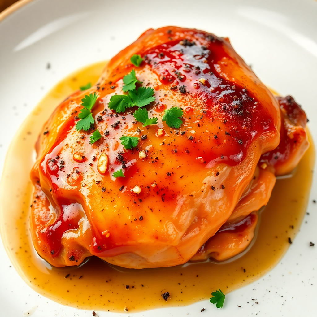 Honey Mustard Glazed Chicken Thigh