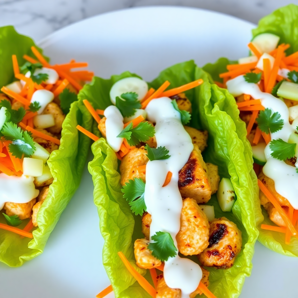 Grilled Chicken Lettuce Wraps