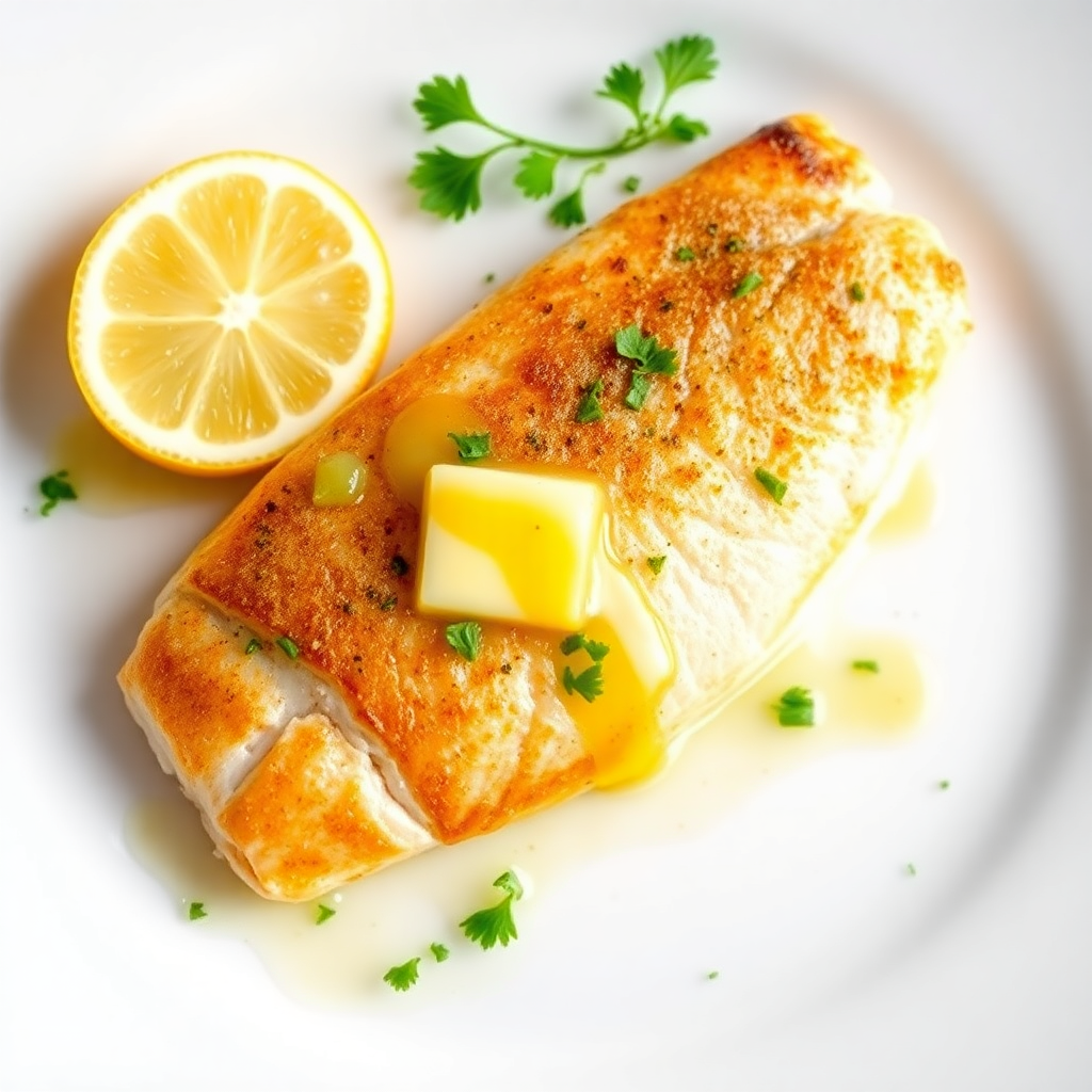 Pan-Seared Mackerel with Lemon Herb Sauce
