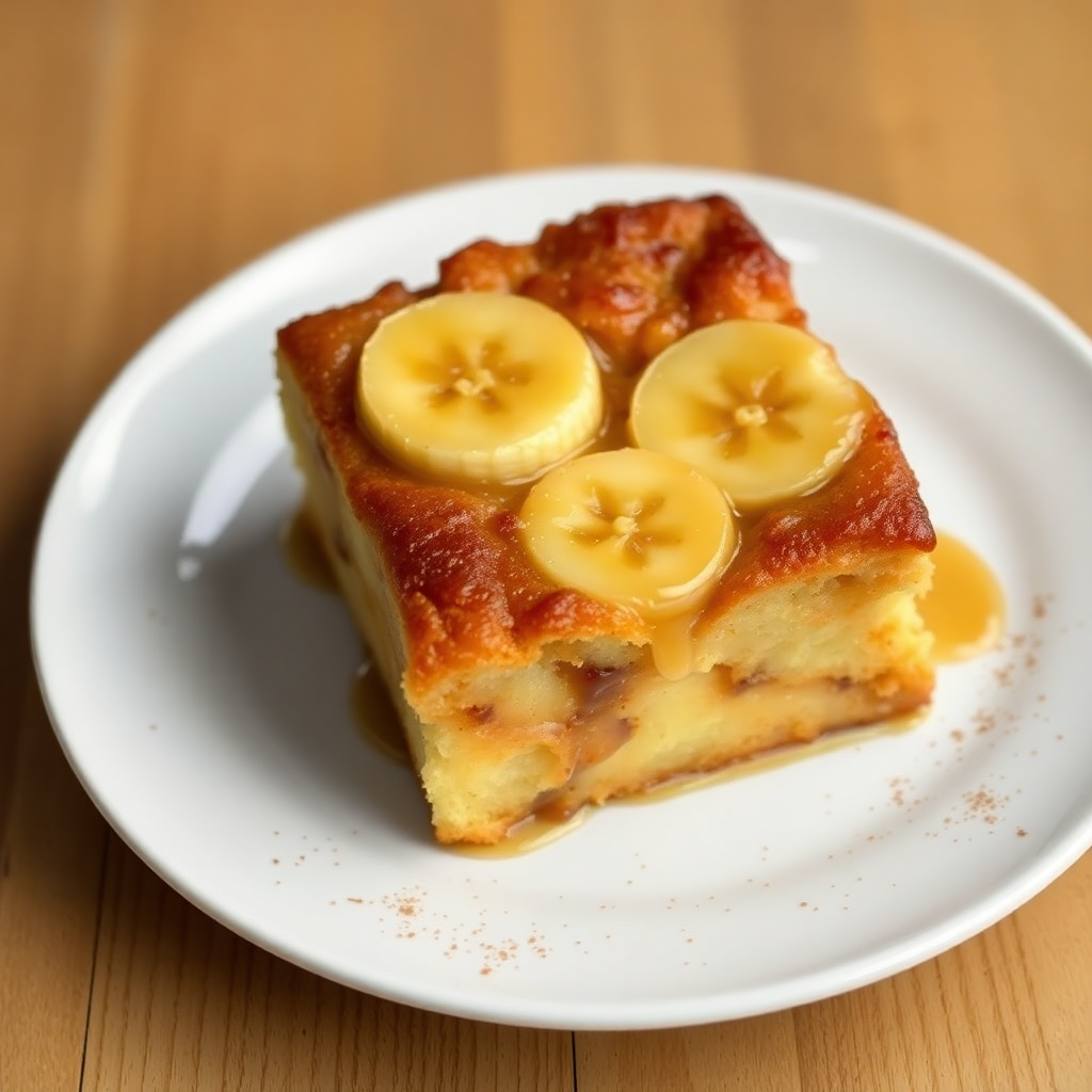 Banana Beer Bread Pudding