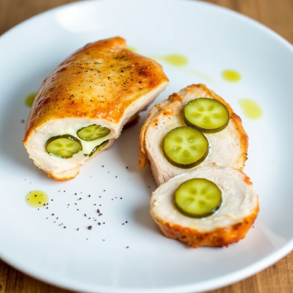 Pickle-Stuffed Chicken Breast