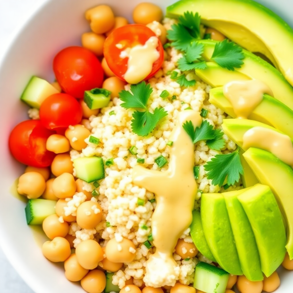 Quinoa and Chickpea Power Bowl