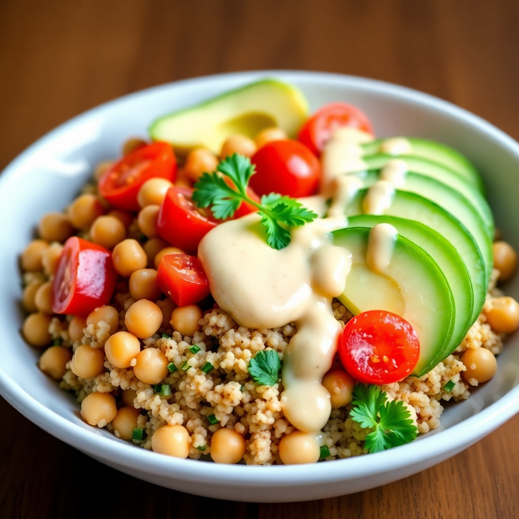 Quinoa and Chickpea Power Bowl