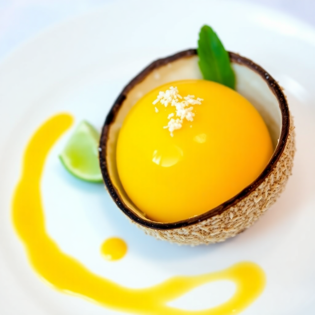 Mango Coconut Sphere