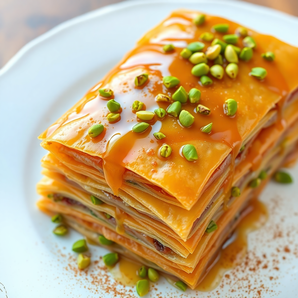 Baklava with Pistachios and Honey