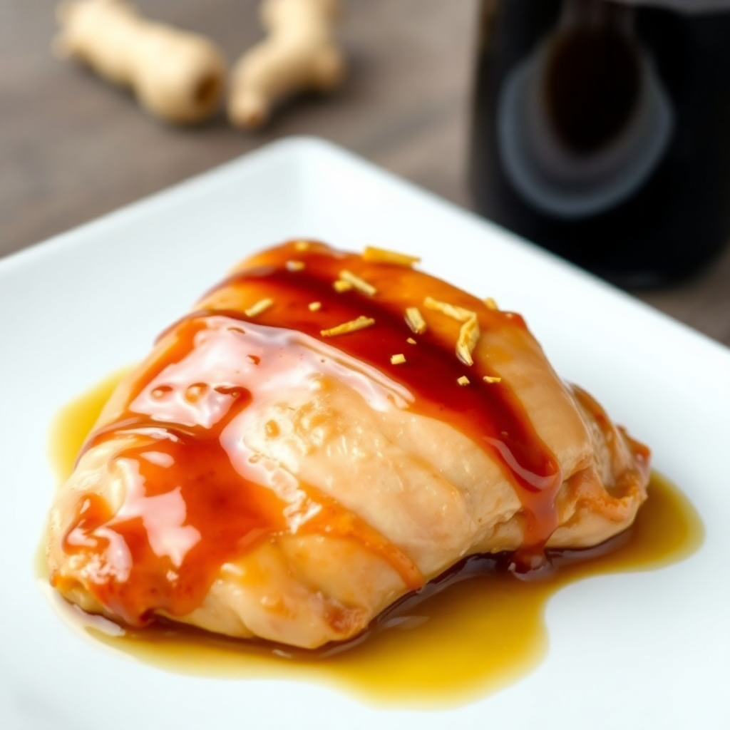 Tea-Infused Chicken with Ginger Glaze