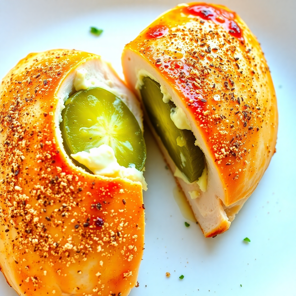 Pickle-Stuffed Chicken Breast