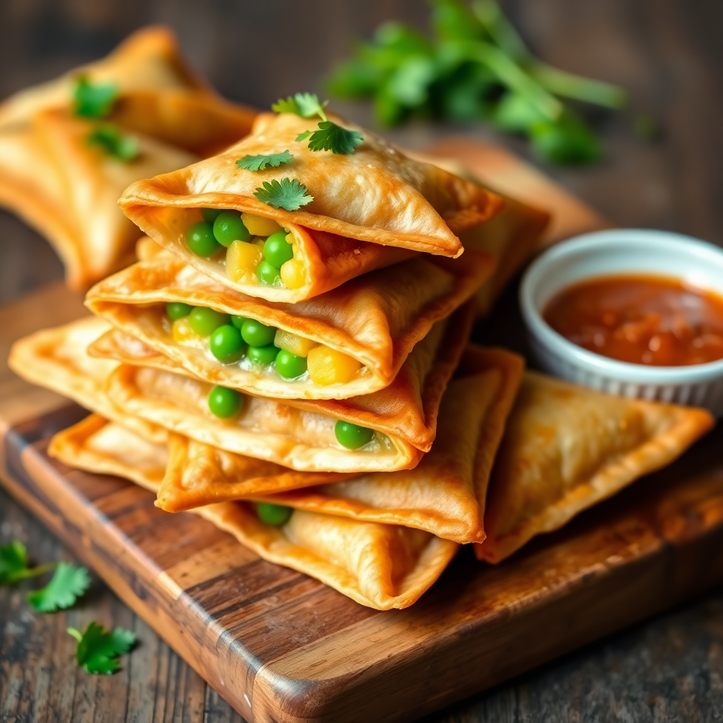 Classic Potato and Pea Samosas