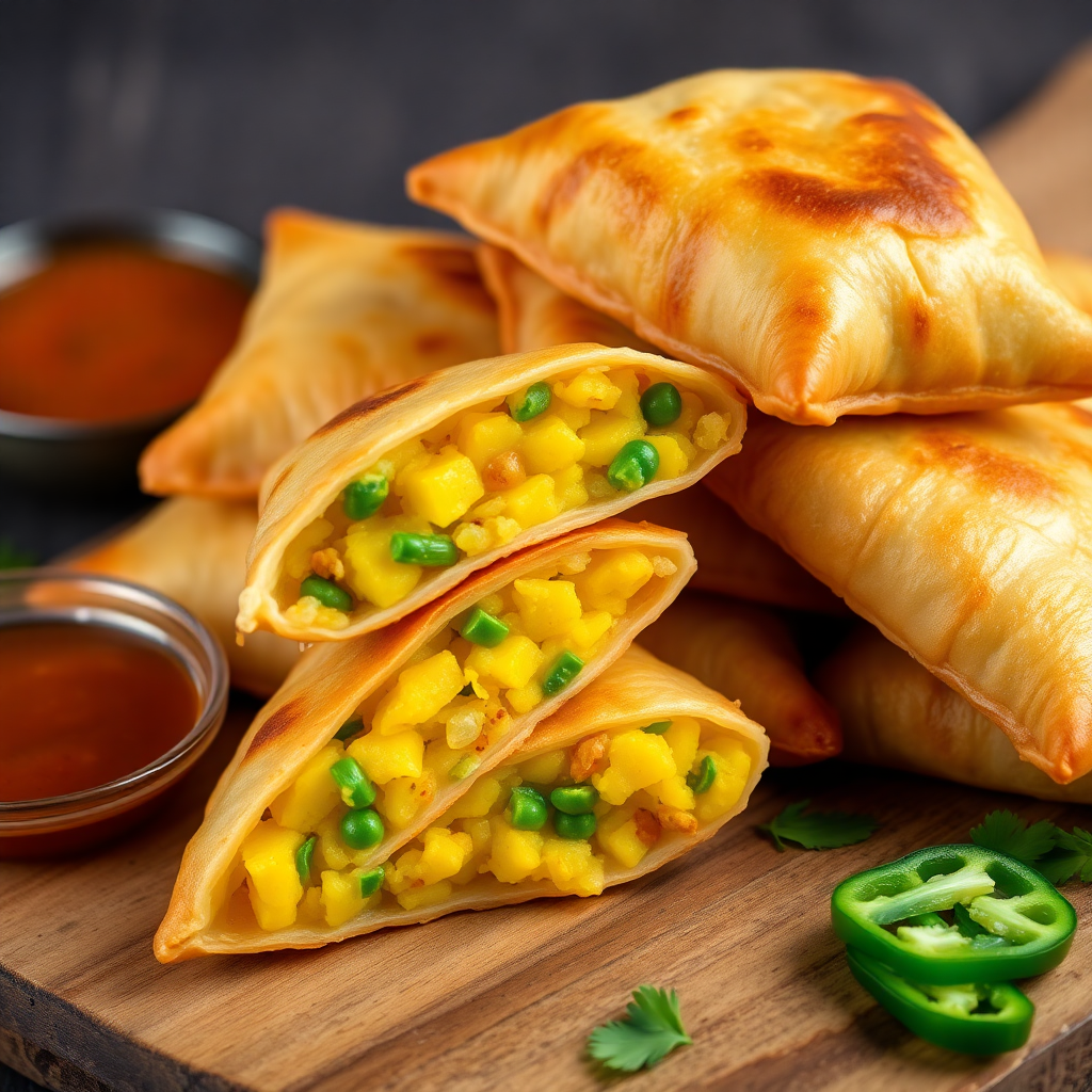 Classic Potato and Pea Samosas