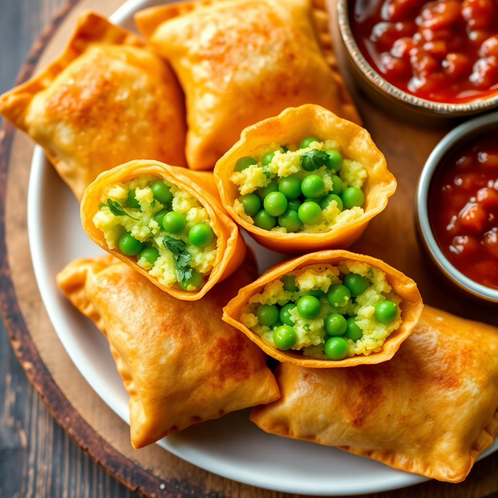 Classic Potato and Pea Samosas