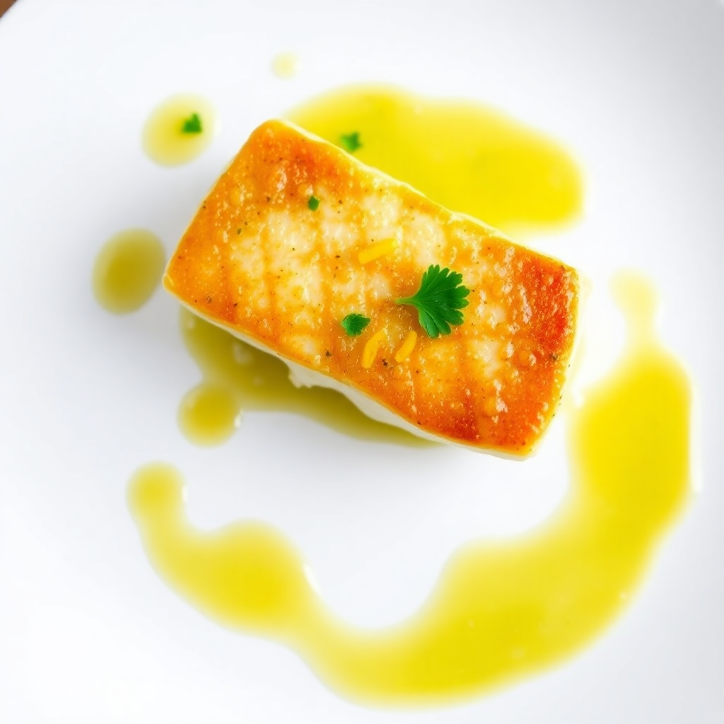 Pan-Seared Cod with Lemon Garlic Butter Sauce