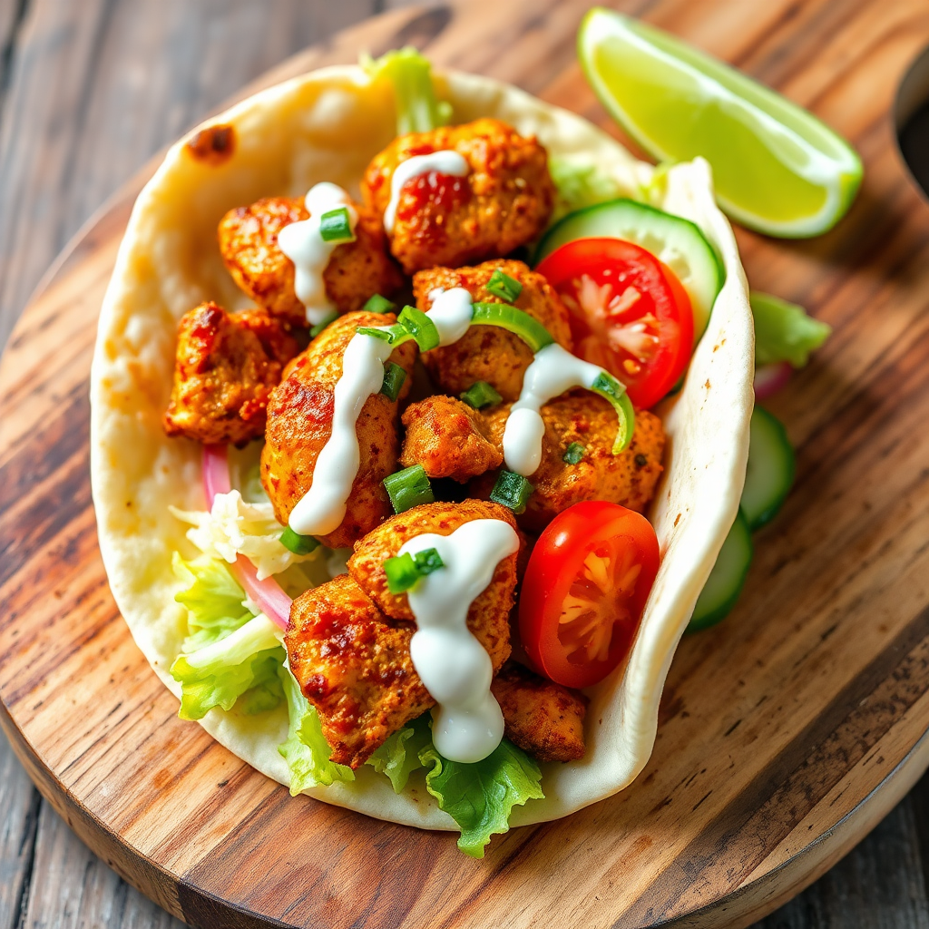 Jamaican Jerk Chicken Wrap