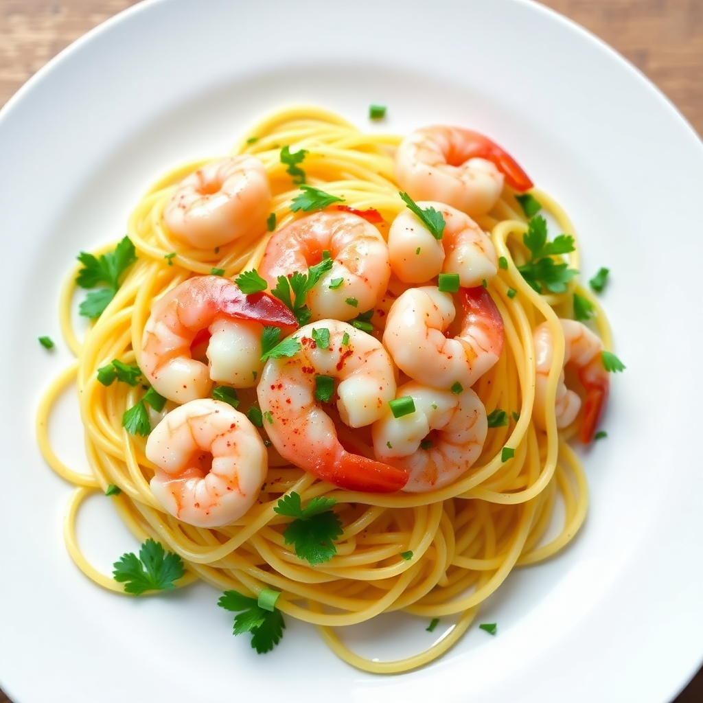 Garlic Butter Shrimp Pasta