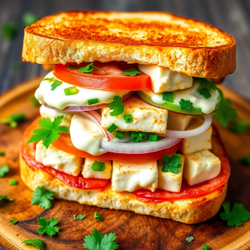 Spicy Paneer Sandwich