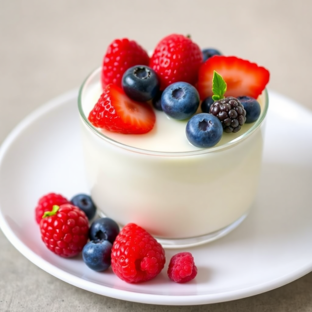 Juicy Vanilla Panna Cotta