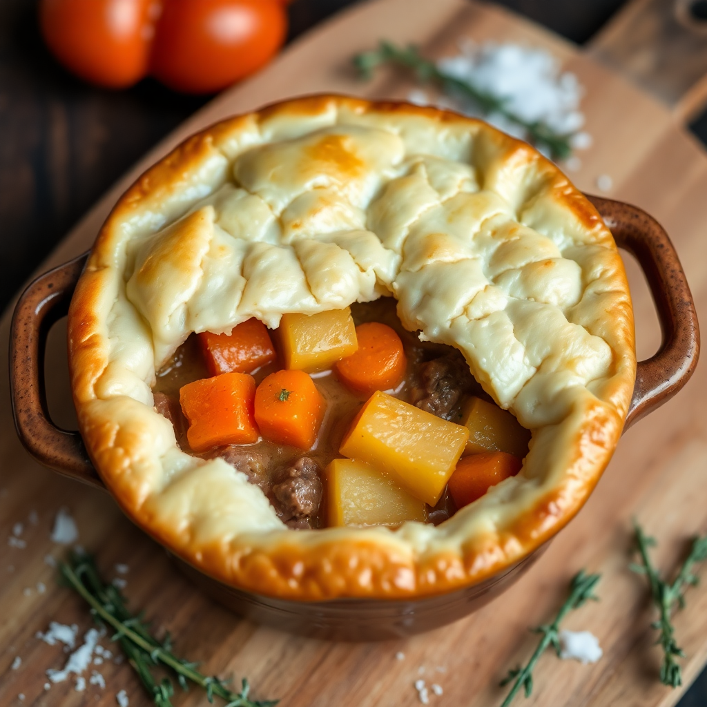 Hearty Beef and Vegetable Pot Pie