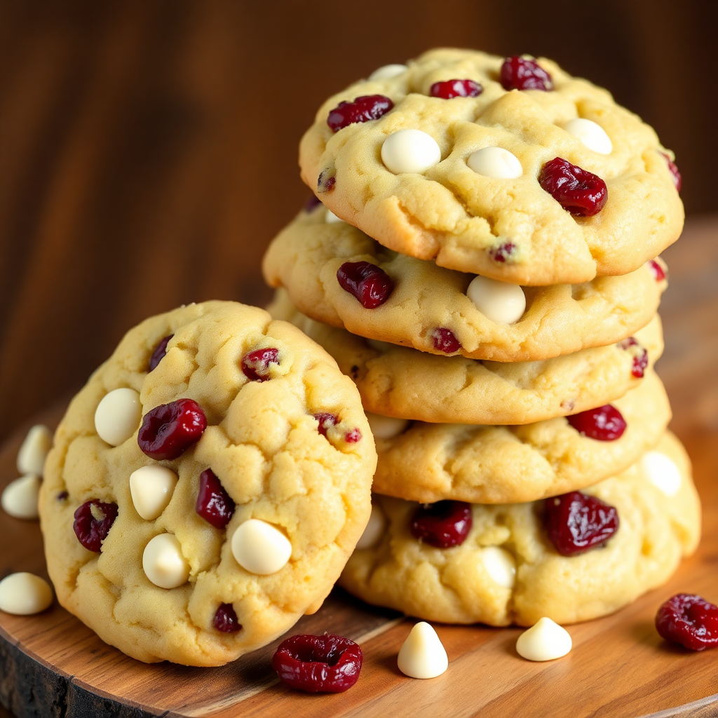 Gluten-Free Cranberry White Chocolate Chip Cookies