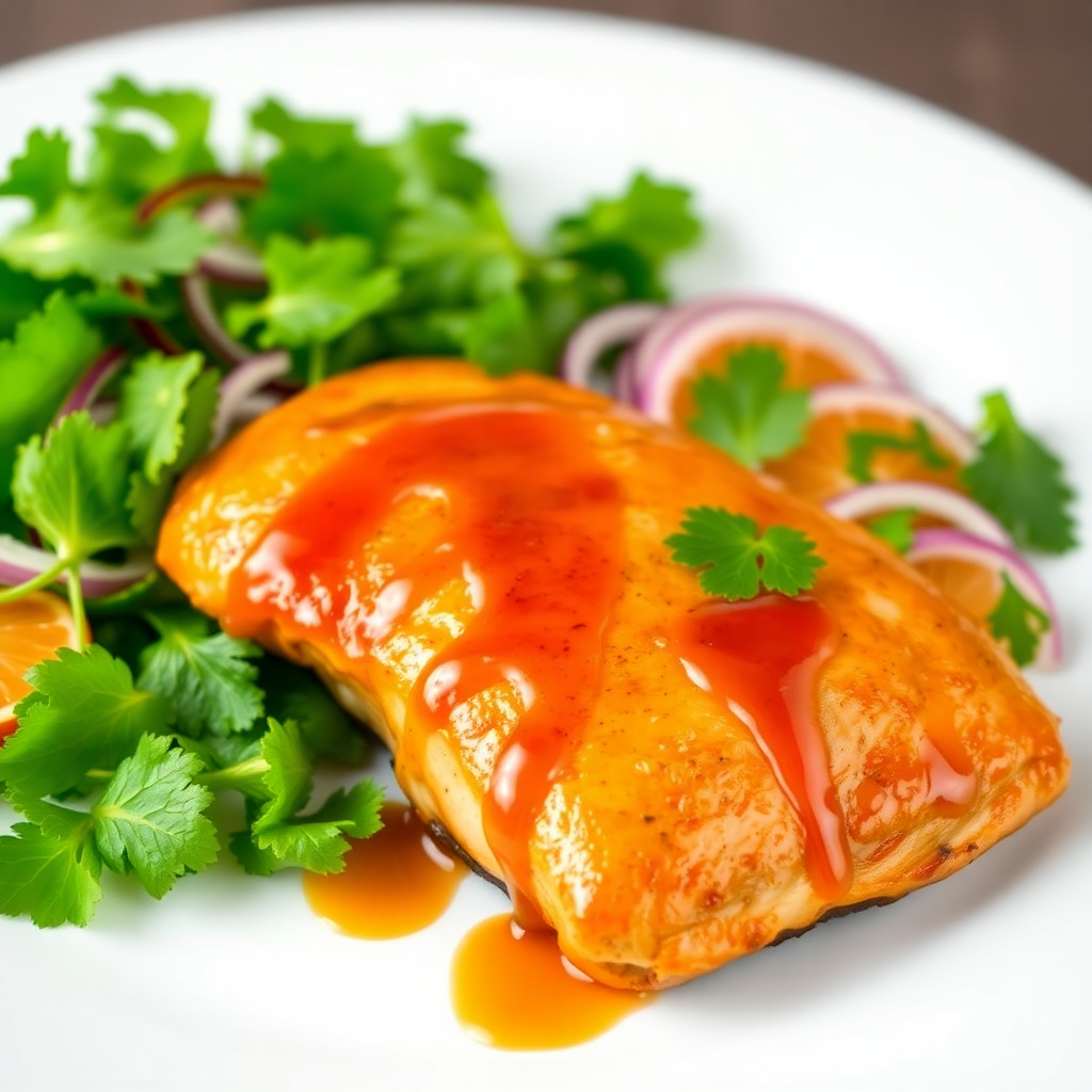 Orange-Glazed Chicken with Citrus Salad