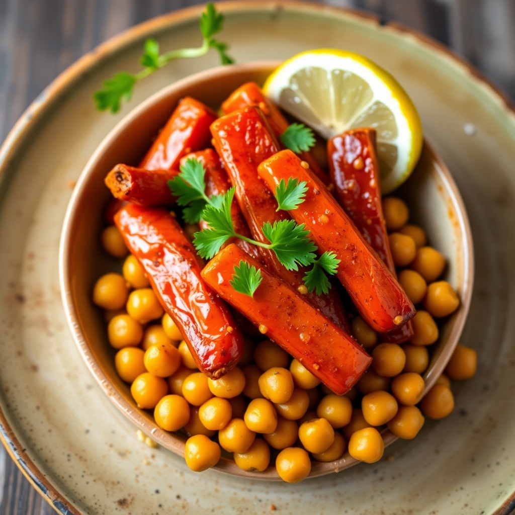 Honey-Glazed Carrot and Chickpea Bowl