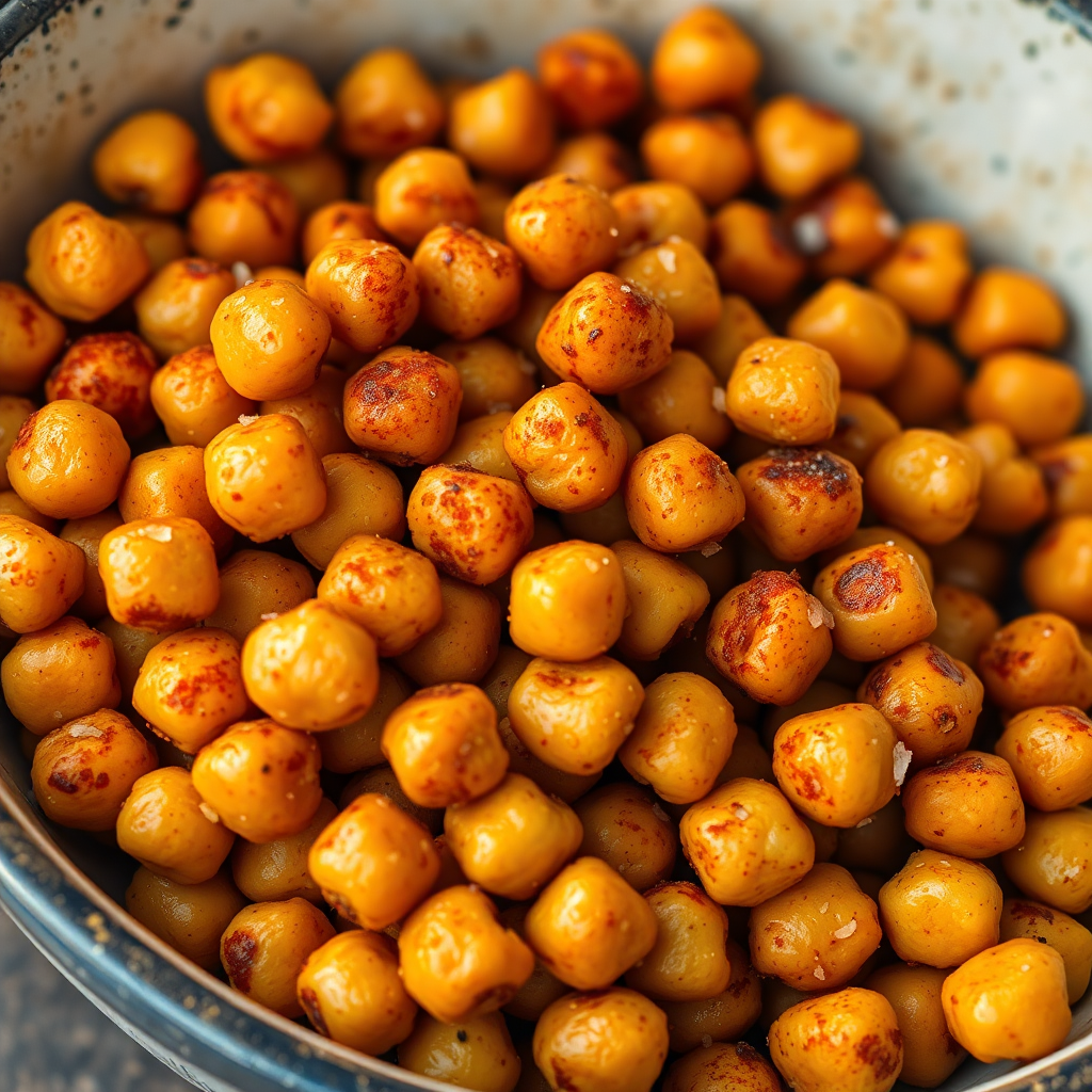 Spicy Roasted Chickpeas