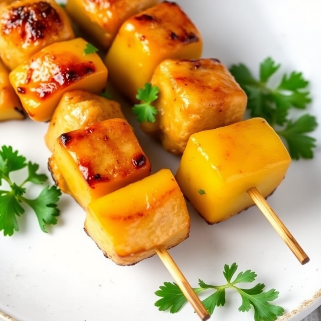Grilled Pineapple Chicken Skewers
