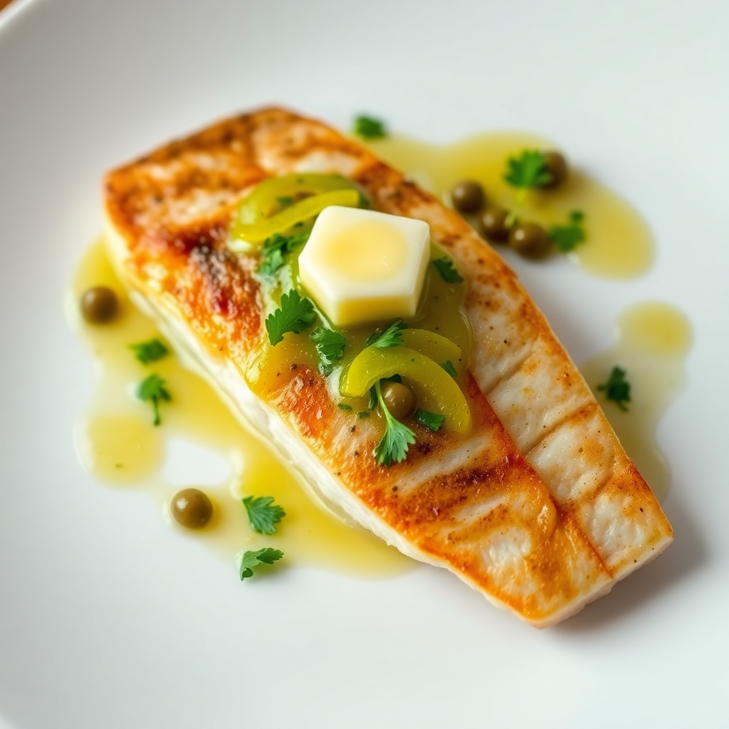 Pan-Seared Mackerel with Lemon Herb Sauce