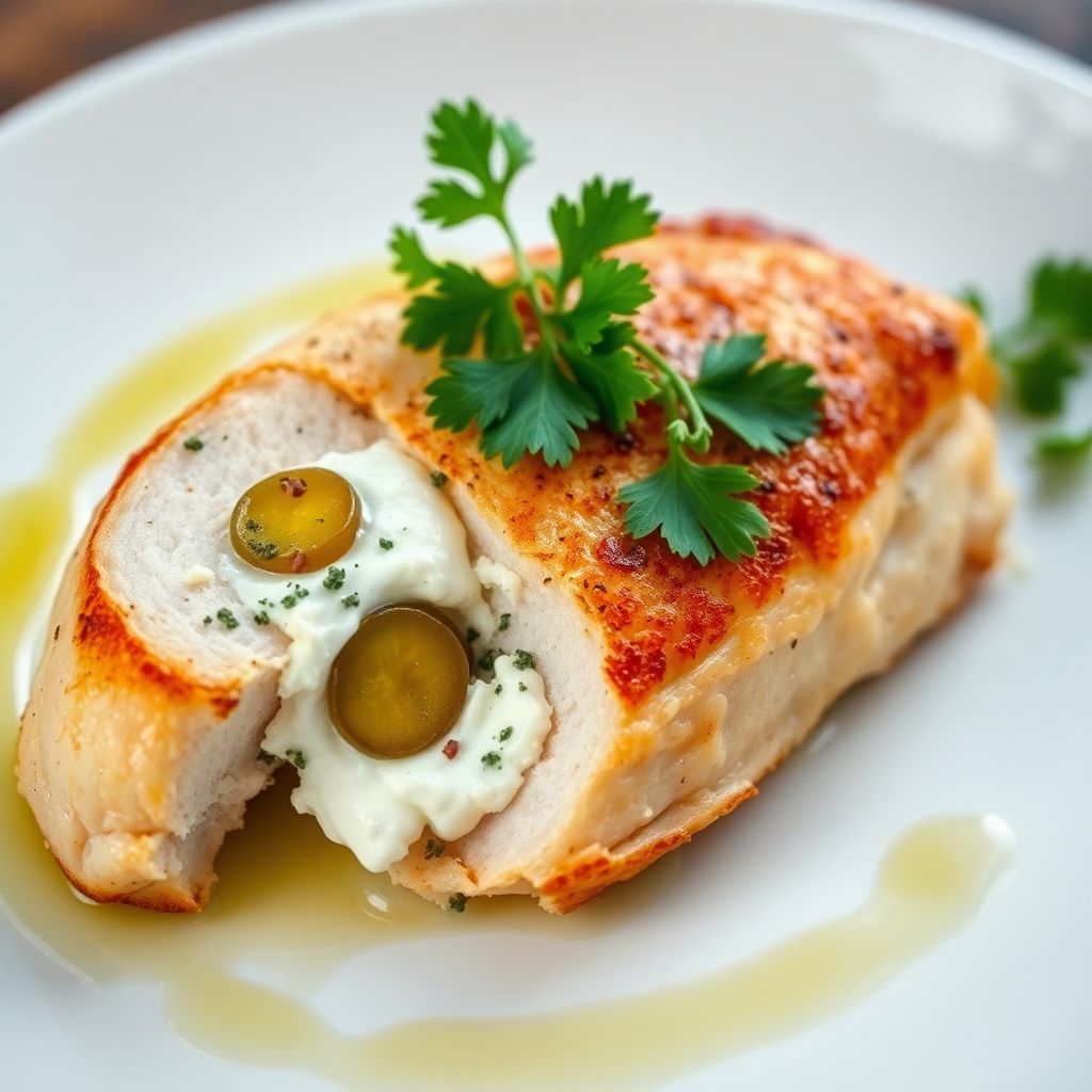 Pickle-Stuffed Chicken Breast