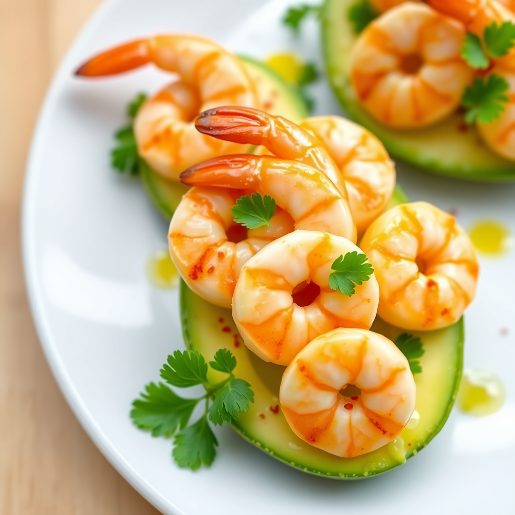Avocado Shrimp Appetizer (Lemon and Garlic)