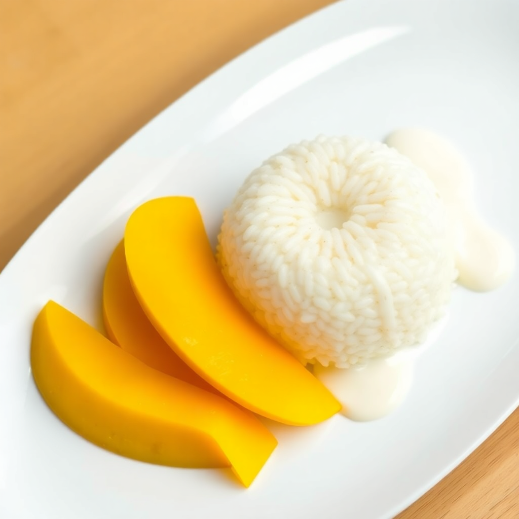 Miso Sticky Rice with Mango
