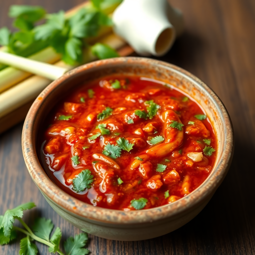 Fermented Herbal Chili Paste (Tương Ớt Thảo Mộc Lên Men)