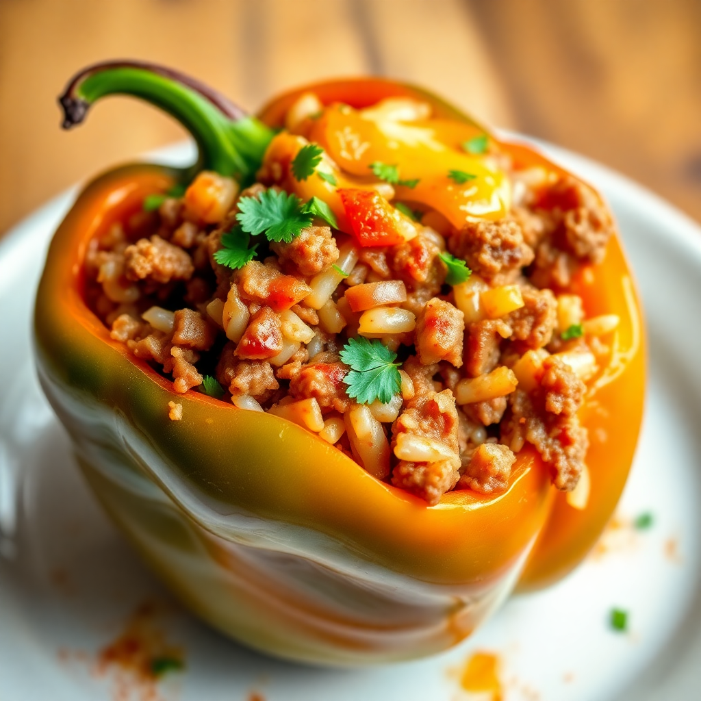 Balkan Buttered Stuffed Peppers
