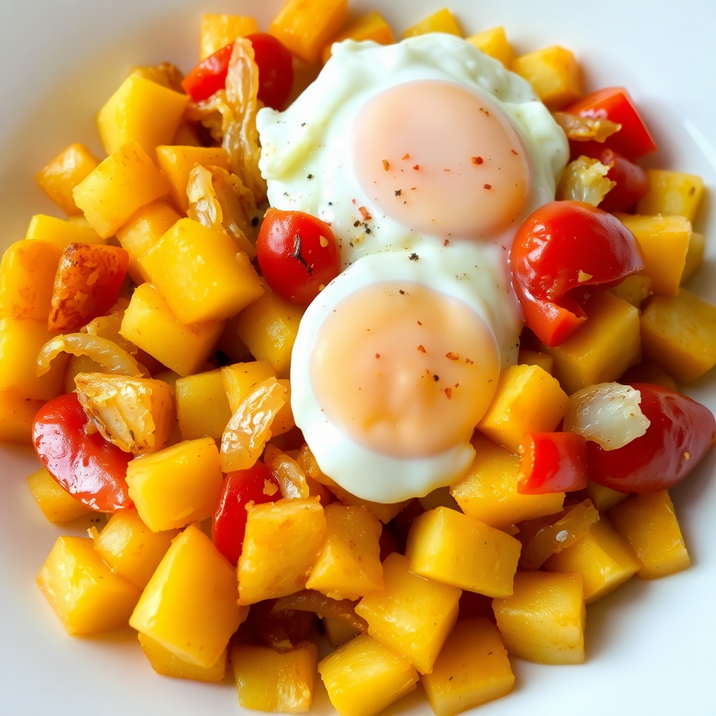 Spiced Potato and Egg Stir-Fry